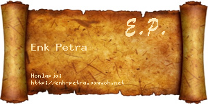Enk Petra névjegykártya